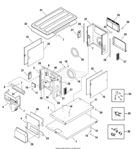 Part Location Diagram of 203085GS Briggs and Stratton BULKHEAD, Alternator